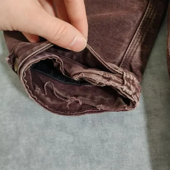 VTG 90s Carhartt C10BRG blanket lined utility canvas USA made work jacket mns XL - Picture 11 of 13